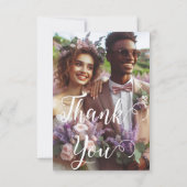 ゴージャスなラベンダーブドウ園 |写真ありがとう サンキューカード (裏面)