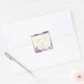 ゴージャスなラベンダーブドウ園 |写真ありがとう スクエアシール (封筒)