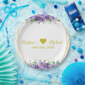 ゴージャスなラベンダーブドウ園 |写真ありがとう ペーパープレート (パーティー)