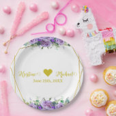 ゴージャスなラベンダーブドウ園 |写真ありがとう ペーパープレート (パーティー)