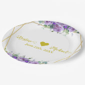 ゴージャスなラベンダーブドウ園 |写真ありがとう ペーパープレート (アングル)