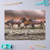 ゴージャスなランニングスタリオン海波 薄葉紙 (クラフト)