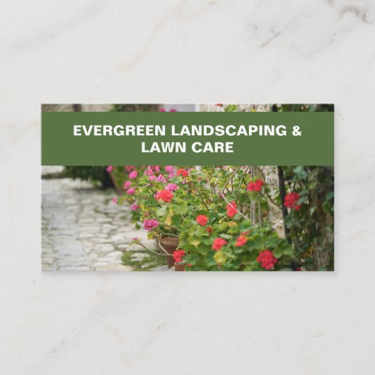 ゴージャスなローンフォト造園II名刺 名刺 (正面)