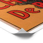 ゴージャスなヴィンテージフランスのアールヌーボーシャンパン ポスター (角)