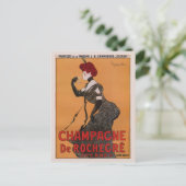 ゴージャスなヴィンテージフランスのアールヌーボーシャンパン ポストカード (スタンド正面)
