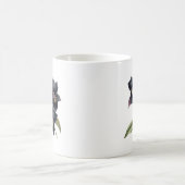 ゴージャスなヴィンテージマヴェと黒い蘭 コーヒーマグカップ (中央)