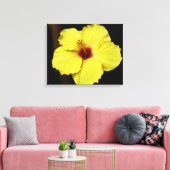 ゴージャスな中国のバラ咲き花 キャンバスプリント (インサイチュ (リビング))