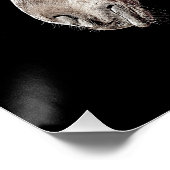 ゴージャスな二重露出馬の花写真 ポスター (コーナー)