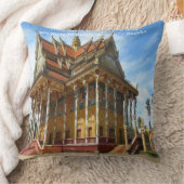 ゴージャスな仏教寺院&諺装飾用クッション クッション (ブランケット)