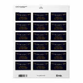 ゴージャスな休日住所 シール (フルシート)