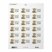 ゴージャスな住所 シールかわいい ラベル (フルシート)