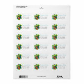 ゴージャスな住所 シールトロピカル ラベル (フルシート)