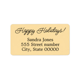 ゴージャスな住所 シールハッピーホリデー ラベル