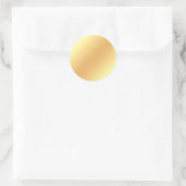 ゴージャスな偽のゴールドブランクテンプレート モダンチック ラウンドシール (バッグ)