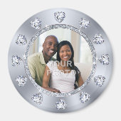 ゴージャスな写真だが、安い結婚披露宴の好意だ。 マグネット (正面)