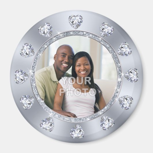 ゴージャスな写真だが、安い結婚披露宴の好意だ。 マグネット (正面)