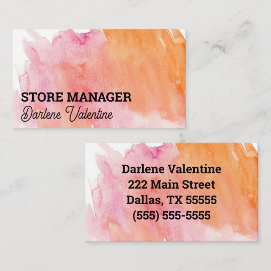 ゴージャスな名刺 名刺 (正面/裏面)