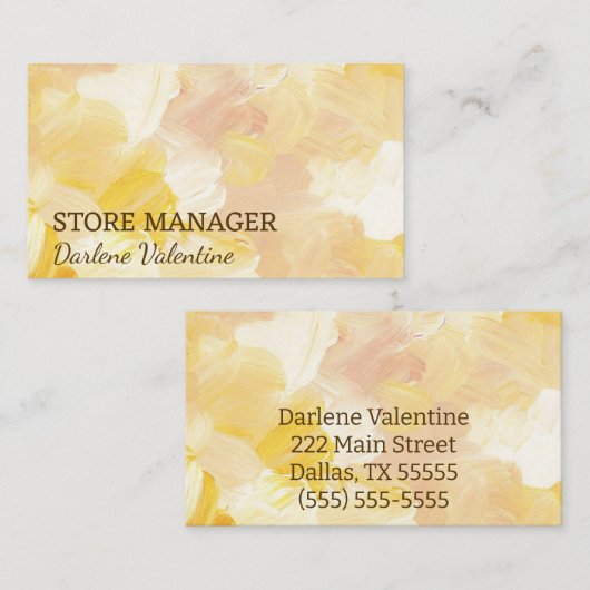 ゴージャスな名刺 名刺 (正面/裏面)