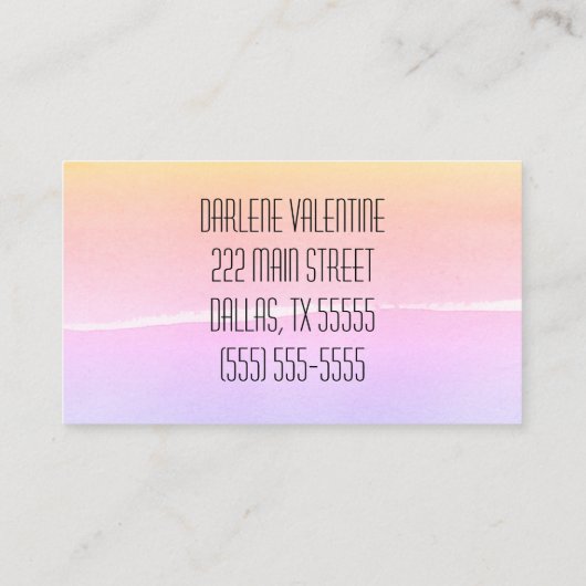 ゴージャスな名刺 名刺 (裏面)