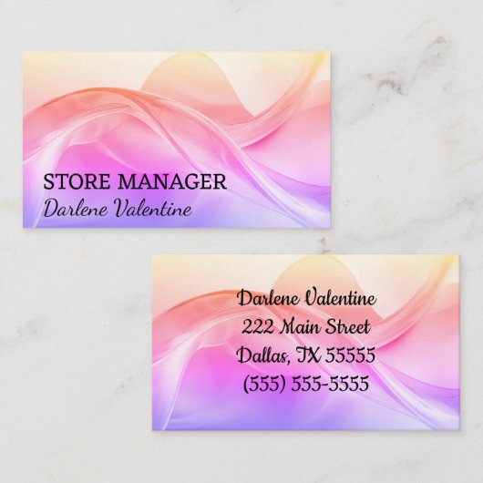 ゴージャスな名刺 名刺 (正面/裏面)