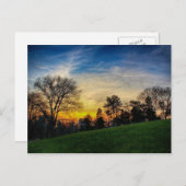 ゴージャスな夕日がニューヨーク州セントラルパーク ポストカード (正面/裏面)