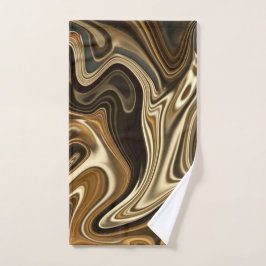 ゴージャスな大理石スタイル – 暖茶 ハンドタオル