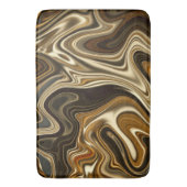 ゴージャスな大理石スタイル – 暖茶 バスマット (正面縦)