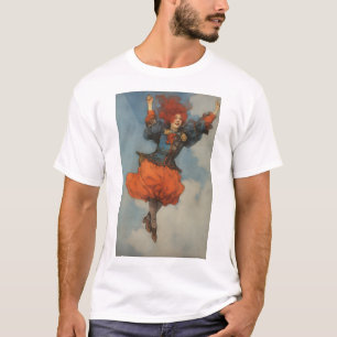 ゴージャスな女性ジェスターエゴンシーレTシャツ Tシャツ