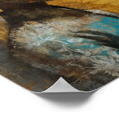 ゴージャスな女性ミックスメディ絵画ア ポスター (角)