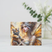 ゴージャスな妖精と虎の子 ポストカード (スタンド正面)