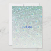 ゴージャスな孔雀様、ご招待です 招待状 (裏面)