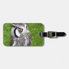 ゴージャスな小さなフクロウ ラゲッジタグ