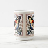 ゴージャスな巨大な蝶 コーヒーマグカップ (中央)