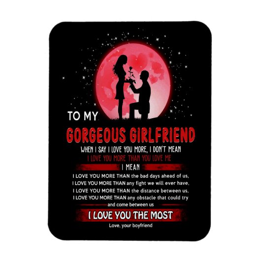 ゴージャスな彼女 |ゴージャスなガールフレンドへ マグネット (縦)