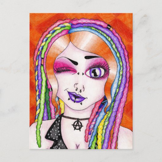 ゴージャスな恐怖心を捨てる ポストカード (正面)