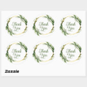 ゴージャスな感謝していブルーのステッカー ラウンドシール (シート)