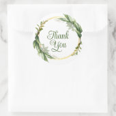 ゴージャスな感謝していブルーのステッカー ラウンドシール (バッグ)