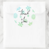 ゴージャスな感謝してい金ゴールドステッカー ラウンドシール (バッグ)