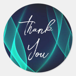 ゴージャスな感謝してい金ゴールドステッカー ラウンドシール