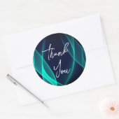 ゴージャスな感謝してい金ゴールドステッカー ラウンドシール (封筒)