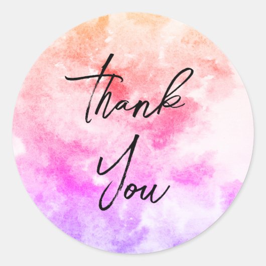 ゴージャスな感謝してい金ゴールドステッカー ラウンドシール (正面)