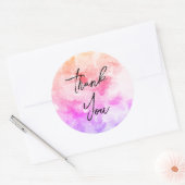 ゴージャスな感謝してい金ゴールドステッカー ラウンドシール (封筒)