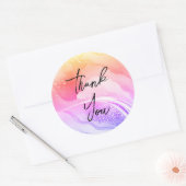 ゴージャスな感謝してい金ゴールドステッカー ラウンドシール (封筒)