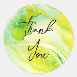 ゴージャスな感謝してい金ゴールドステッカー ラウンドシール