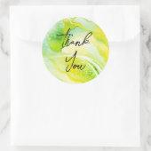 ゴージャスな感謝してい金ゴールドステッカー ラウンドシール (バッグ)