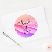 ゴージャスな感謝してい金ゴールドステッカー ラウンドシール (封筒)