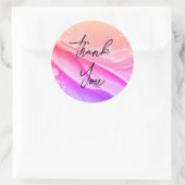 ゴージャスな感謝してい金ゴールドステッカー ラウンドシール (バッグ)