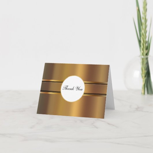ゴージャスな感謝カード サンキューカード (正面)