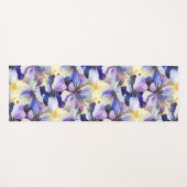 ゴージャスな手絵を描の水の色フローラ植物学 ヨガマット (正面(横))