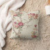 ゴージャスな旧世界アンティークフローラテクスチフェイクャ クッション (ブランケット)